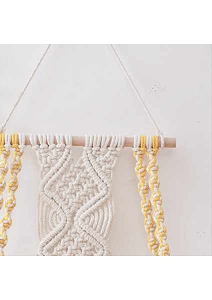 Macrone Duvar Asma Raf Boho Yatak Odası - Dokuma Halat Makrome Duvar Sanatı Boho Banyo Rafı Dekoru (Yurt Dışından) indirimleri