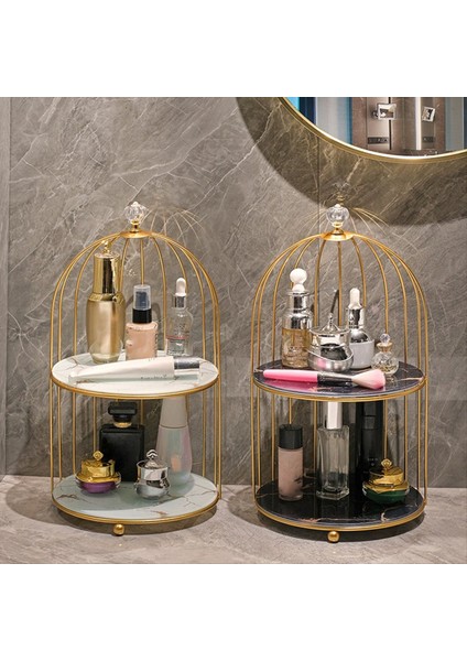 Banyo Vanity Depolama Organizatörü Masaüstü Kozmetik Tutucu Washstand Kuş Kayıt Rafı Makyaj ve Tuvalet Için Ideal A (Yurt Dışından) modelleri