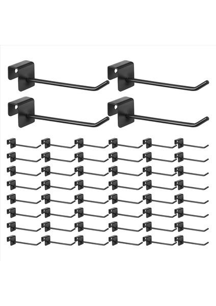 96 Pcs Gridwall Kancaları 4 Inç Siyah Metal Panel Hook Askı Kare Tüp Slatwall Kancalar Kabin Ceket Kanca Peg Kancaları (Yurt Dışından) fiyatları