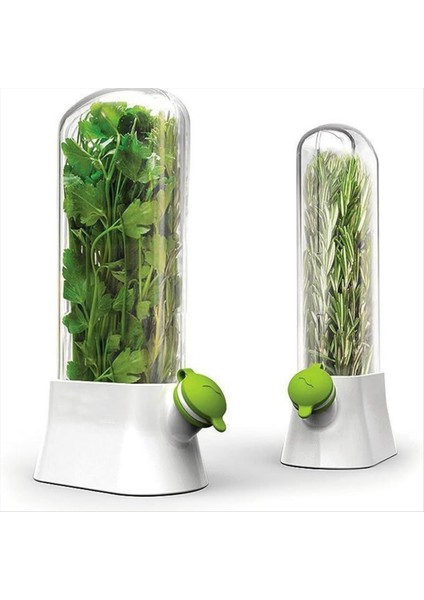 Herb Tasarrufu Kapsayıcı Anti-Crush Eko-Taze Fincan Sebze ve Bitki Taze Tutma Fincanı Su Rezervuarı Kılıfı Beyaz (Yurt Dışından) modelleri