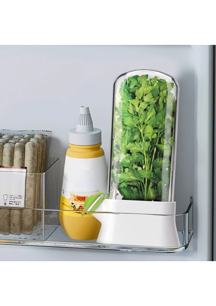 Herb Tasarrufu Kapsayıcı Anti-Crush Eko-Taze Fincan Sebze ve Bitki Taze Tutma Fincanı Su Rezervuarı Kılıfı Beyaz (Yurt Dışından) indirimleri