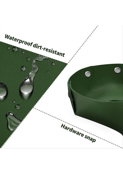 Pu Deri Takı Tepsisi Masa Tepsisi Başucu Odele Masa Tepsisi Dekoratif Taşınabilir Giriş Masaüstü Catchall Tepsi A (Yurt Dışından) fiyatları