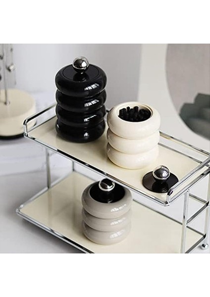 Qtıp Tutucu Dispenser Reçine Pamuk Swab Dispenser Masaüstü Jars Banyo Nordic Style Banyo Teneke Kutu Depolama C (Yurt Dışından) modelleri