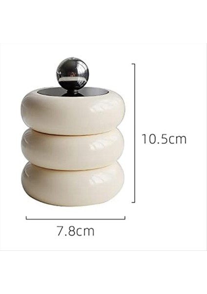 Qtıp Tutucu Dispenser Reçine Pamuk Swab Dispenser Masaüstü Jars Banyo Nordic Style Banyo Teneke Kutu Depolama C (Yurt Dışından) fırsatları
