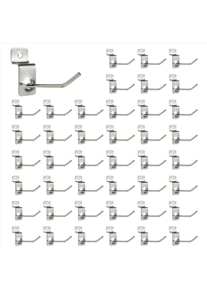 250 x Slatwall Tek Hook Pin Dükkanı Ekran Takma Prong Askı 50MM (Yurt Dışından)