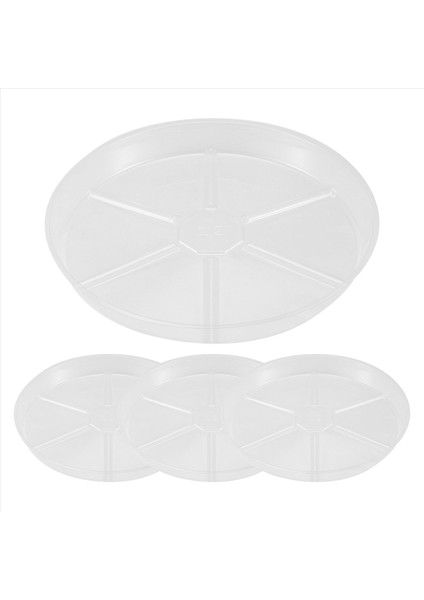 4 Paket Berrak Bitki Tabağı 12 Inç Plastik Bitki Tabakları Kapalı Açık Bahçe Için Dayanıklı Daha Kalın Bitki Tepsisi Saksı Saksı (Yurt Dışından) fiyatları
