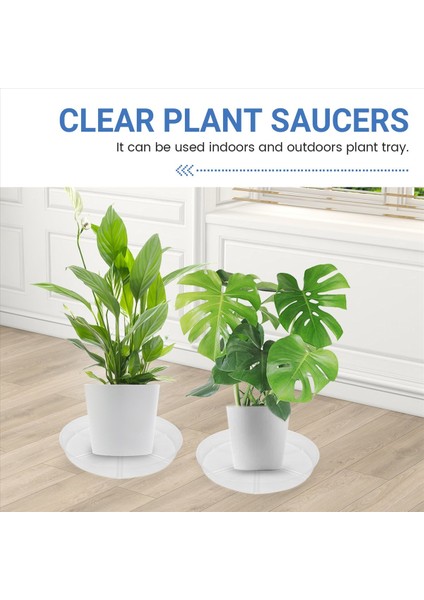 4 Paket Berrak Bitki Tabağı 12 Inç Plastik Bitki Tabakları Kapalı Açık Bahçe Için Dayanıklı Daha Kalın Bitki Tepsisi Saksı Saksı (Yurt Dışından) fırsatları