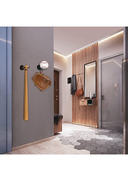 Beyzbol Bat Rafı Depolama Raf Ekran Tutucu Çok Kullanımlı Duvara Montajlı Demir Sanat Alan Tasarruf Oturma Odası Yatak Odası (Yurt Dışından) indirimleri