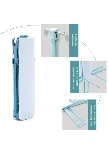 Yağmur Günleri Için Klima Kurutma Rafı Altında Taşınabilir Seyahat Dostu Kurutma Rafı Pembe (Yurt Dışından) indirimleri