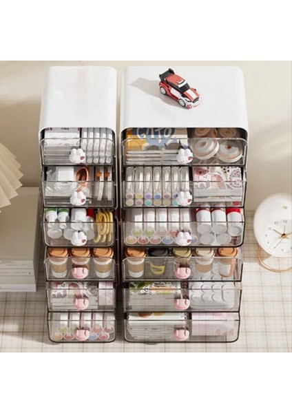 3 Katman Makyaj Organizatör Tutucu Kozmetik Saklama Kutusu Banyo Tezgah Organizatörü Drawers White-A ile Masa Organizatörü (Yurt Dışından) modelleri