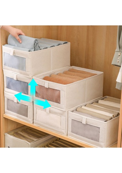 Kumaş Perde Pamuk ve Keten Depolama Kutusu Gardırop Depolama ve Organizasyon Büyük Giyim Saklama Kutusu Katlanabilir Oyuncaklar (Yurt Dışından) fiyatları