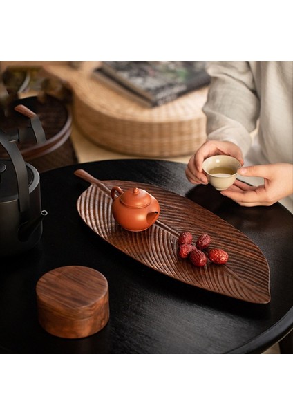 Yemek Tepsisi Yemekler Salata ve Ekmek El Yapımı Yaprak Tepsisi Büyük Yaprak Damarları Için Uygun (Yurt Dışından) indirimleri