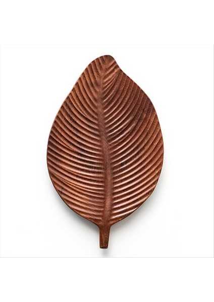 Yemek Tepsisi Yemekler Salata ve Ekmek El Yapımı Yaprak Tepsisi Küçük (Geniş Yaprak Damarları) Için Uygun (Yurt Dışından)