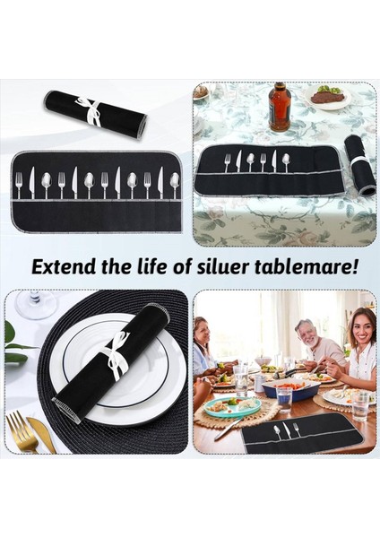 Gümüş Depolama Çantaları Gümüş Depolama Bezi Keçe Takımı Organizatörü Karın Anti Gümüş Koruyucu Çantalar 4 Pcs (Yurt Dışından) fırsatları