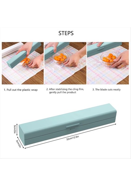 Cling Film Cutter - Mutfak Depolama Için Yeniden Kullanılabilir Gıda Sınıfı Plastik Sarma Dağıtıcı Ev Aksesuarları (Yurt Dışından) indirimleri