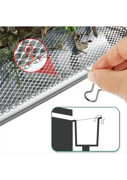 Delikli Muhafızlarla Oluklar Için Noel Işığı Askı Kancaları Açık Noel Işıkları Için Noel Işık Kancaları A A (Yurt Dışından)