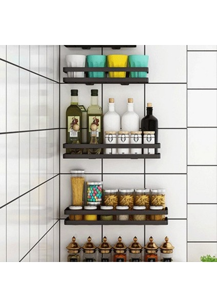 Spice Rack Mutfak Tahliye Duvara Monte Yumruksuz Ev Baharat Rafı Baharat Depolama Tahliye Rafı A (Yurt Dışından) modelleri