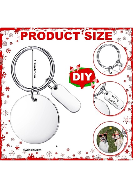 30PCS Gravable Metal Anahtarlık Boşlukları Metal Damgalama Boşlukları Graving Paslanmaz Çelik Boş Anahtar Yüzük Etiketleri Delikli (Yurt Dışından) fiyatları