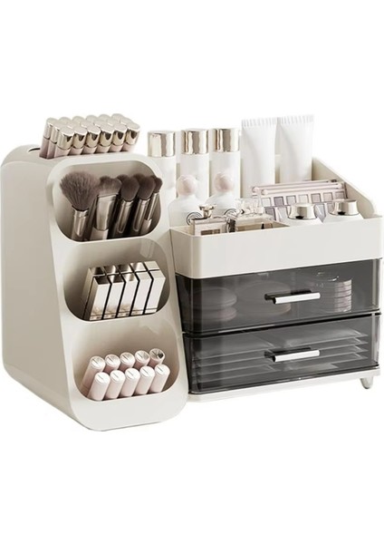 Çekmece Tarzı Makyaj Depolama Kutusu Yurt Organizatörü Plastik Kozmetik Cilt Bakımı Soyunma Masası Masaüstü Sundrie Container (Yurt Dışından)