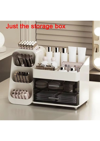 Çekmece Tarzı Makyaj Depolama Kutusu Yurt Organizatörü Plastik Kozmetik Cilt Bakımı Soyunma Masası Masaüstü Sundrie Container (Yurt Dışından) indirimleri