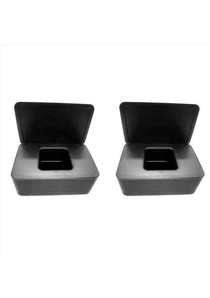 Kapalı 2x Islak Doku Kutusu Pompalama Kutusu Islak Doku Kutusu Ev Tozu Geçirmez Masaüstü Mühürlü Islak Doku Kutusu Saklama Kutusu (Yurt Dışından)