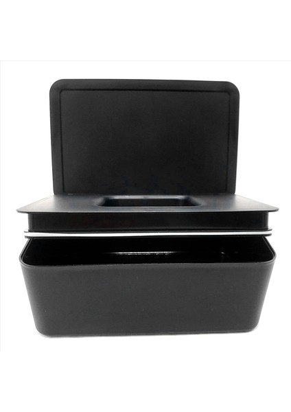 Kapalı 2x Islak Doku Kutusu Pompalama Kutusu Islak Doku Kutusu Ev Tozu Geçirmez Masaüstü Mühürlü Islak Doku Kutusu Saklama Kutusu (Yurt Dışından) fırsatları