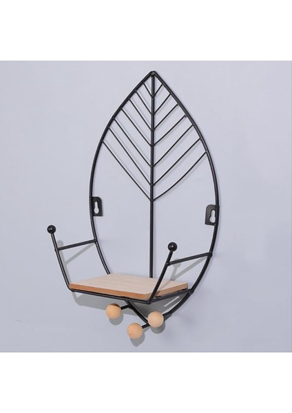Yapraklar Şekil Yüzen Raflar Metal Duvar Dekoru Ahşap Duvara Monte Depolama Rafı Ev Dekorasyonları Yatak Odası Için Sanat Siyah (Yurt Dışından) fiyatları