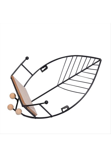 Yapraklar Şekil Yüzen Raflar Metal Duvar Dekoru Ahşap Duvara Monte Depolama Rafı Ev Dekorasyonları Yatak Odası Için Sanat Siyah (Yurt Dışından) modelleri