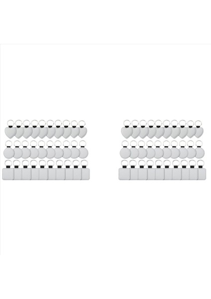 60 Pack Süblimasyon Boşluklar Anahtarlık Pu Deri Deri Anahtarlık Isı Transferi Anahtarlama Çeşitli Türler Süblimasyon Boş (Yurt Dışından) fırsatları