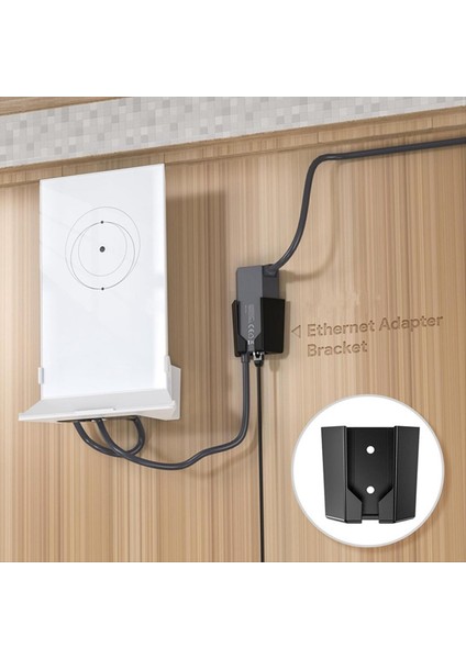 Starlink Ethernet Adaptörü Uydu Braketi Duvara Monte Depolama Rafı Starlink Rafı Siyah (Yurt Dışından) indirimleri