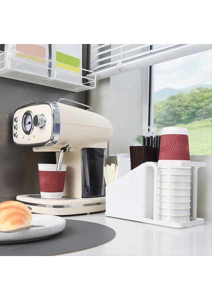 Fincan ve Kapak Tutucu Ayarlanabilir Kahve Fincanı Tutucu Organizatör 3 Bölme Tek Kullanımlık Fincan Dağıtıcı ile Kahve Kapseni A (Yurt Dışından) fırsatları