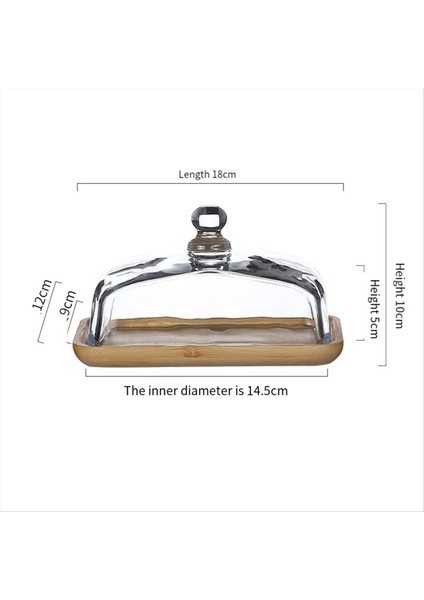 Cam Kapaklı Bambu Tereyağı Yemeği - Buzdolabı Için Temiz Tereyağı Tepsisi ve Tereyağı Için Sayaç Krem Peynir Bloğu ve Servis (Yurt Dışından) modelleri