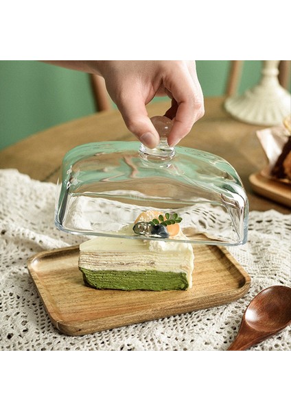 Cam Kapaklı Bambu Tereyağı Yemeği - Buzdolabı Için Temiz Tereyağı Tepsisi ve Tereyağı Için Sayaç Krem Peynir Bloğu ve Servis (Yurt Dışından) indirimleri
