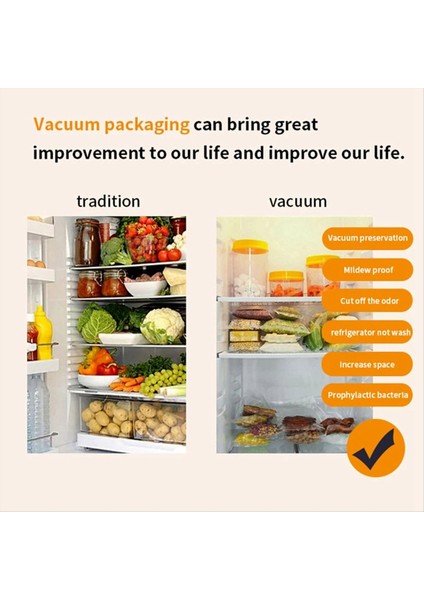 100PCS Mutfak Vakum Torbaları Gıda Vakum Mühürlü Paketleme Makinesi Gıda Depolama Çantası Bpa Mutfak Aksesuarları 10X15CM (Yurt Dışından) modelleri