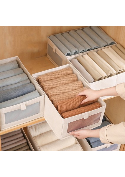 Kumaş Perde Pamuk ve Keten Depolama Kutusu Gardırop Depolama ve Organizasyon Büyük Giyim Saklama Kutusu Katlanabilir Oyuncaklar (Yurt Dışından) indirimleri