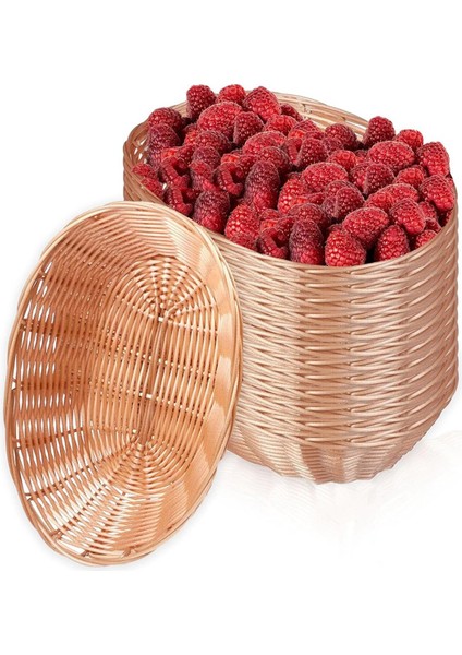 12 Paket Plastik Oval Sepet Boş Ekmek Sepeti Gıda Depolama Sepeti Dökme Plastik Hasır Sepetler Kutusu Mutfak Porsiyonu Için (Yurt Dışından) fiyatları