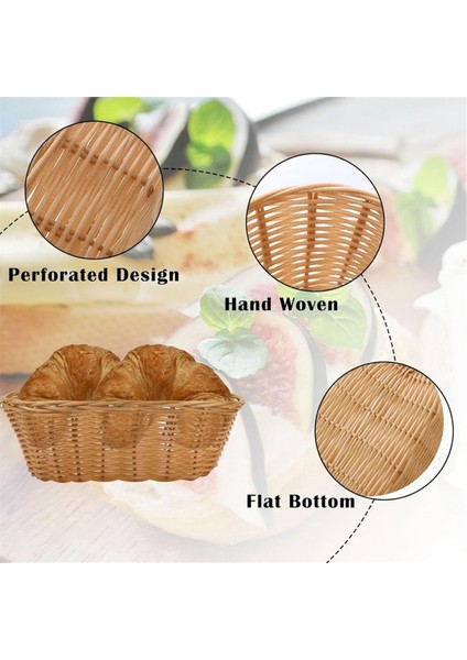 12 Paket Plastik Oval Sepet Boş Ekmek Sepeti Gıda Depolama Sepeti Dökme Plastik Hasır Sepetler Kutusu Mutfak Porsiyonu Için (Yurt Dışından) indirimleri