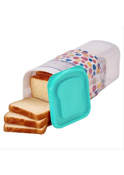 Şeffaf Ekmek Kutusu Plastik Taze Tutma Tost Depolama Tutucu Kapak Ekmek Daha Net Ekmek Saklama Kabı C (Yurt Dışından)