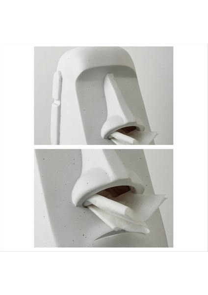 Peçete Kutusu Iskandinav Stili Taş Heykeli Burun Doku Kutusu Peçete Kağıt Tutucu Kutusu 3D Ana Dekorasyon A (Yurt Dışından) fiyatları