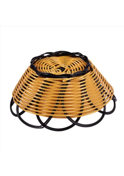 3pcs 7 Inç Plastik Örgülü Sepet Meyve Sebze Çerezleri Konteyner Tutucu Siyah ve Turuncu (Yurt Dışından) indirimleri