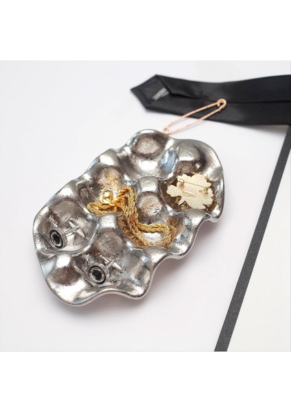 Yumurta Tepsisi Takı Halkası Kolye Küpe Depolama Plaka Değer Değer Seramik Süsler Pozlama Iyi Şeyler Izgara Gümüş (Yurt Dışından) indirimleri