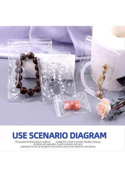 160PCS 5 Boyutlu Pvc Kendi Kendi Mühür Mücevher Çantaları Plastik Fermuar Torbası Net Depolama Torbaları 30 Adet Anti -Karniye Sekmeleri Şeritler Kiti (Yurt Dışından) indirimleri