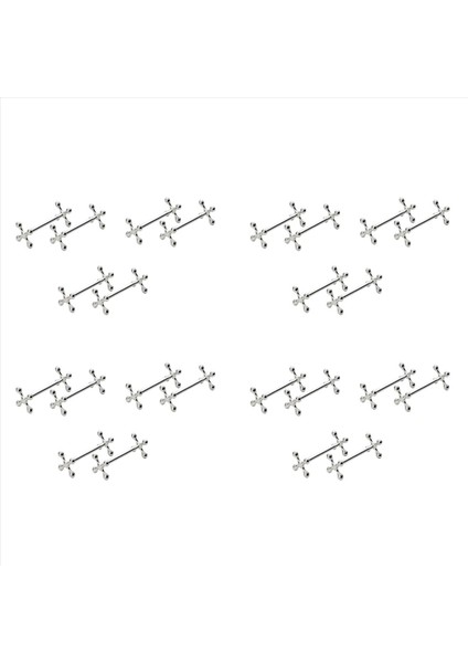 24 Adet Çinko Alay Çubukları Dinlenme Kaşıkları Stand Çatal Bıçakları Tutucu Raf Standı Metal Zanaat Masa Dekorasyonu (Yurt Dışından)