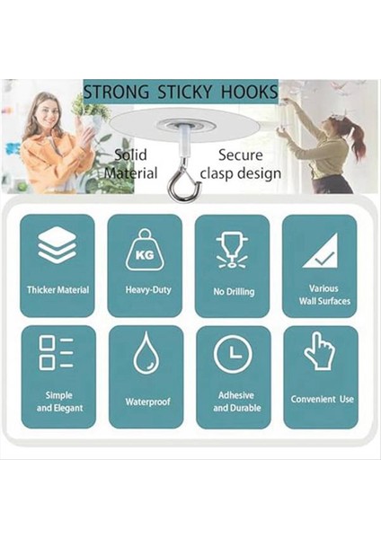 Patlamış Mısır Beton Dokulu Tavan Duvar Yüzeyi Için 10 Pcs Yapışkan Tavan Kancaları Sondaj Yok Kendinden Yapışkan Tavan Kancaları (Yurt Dışından) indirimleri