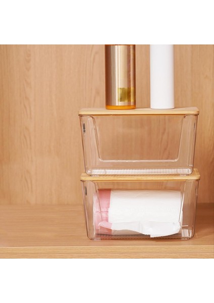 Bambu Üstleri ve Kulplu Ekstra Büyük Çöp Torbası Tutucuları Çamaşır Odası Organizasyonu ve Ev Için Depolama Mutfak (Yurt Dışından) modelleri