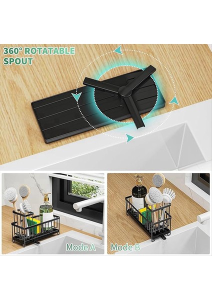 Mutfak Lavabosu Tezgah Pasopar Sabun Dispenser Organizatörleri ve Depolama Için Sünger Tutucu (Yurt Dışından) fırsatları