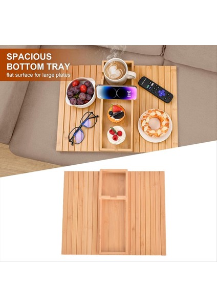 Kanepe Kol Tepsisi 3 Inç 1 Çıkarılabilir Kanepe ve Kanepe Kolu Masa Fincanı Için Fincan Uzaktan Kumanda Cep Telefonu Depolama Tepsisi (Yurt Dışından) fırsatları