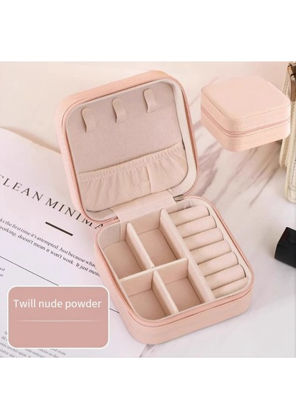 Mini Takı Kutusu Pu Deri Taşınabilir Seyahat Mücevher Depolama Kutusu Küpe Kolye Depolama Pembe (Yurt Dışından) indirimleri
