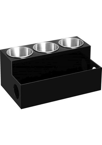 Saç Aracı Organizatörü Blackacrililik Saç Kurutucu Tutucu Banyo Vanity ve Masa Için Karşı Organizatör (Yurt Dışından)