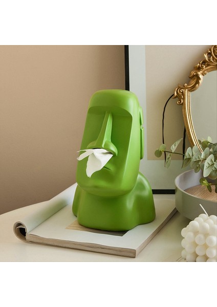 Peçete Kutusu Iskandinav Stili Taş Heykeli Burun Doku Kutusu Peçete Kağıt Tutucu Kutusu 3D Ana Dekorasyon A (Yurt Dışından) indirimleri